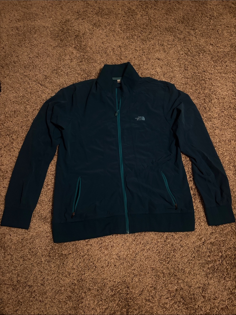 The North Face Women's Turquoise Lightweight Zip-Up Jacket